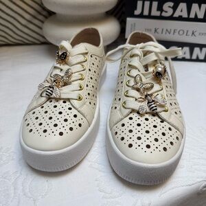 DV by Dolce Vita Perforated Sneakers with Bee Accents